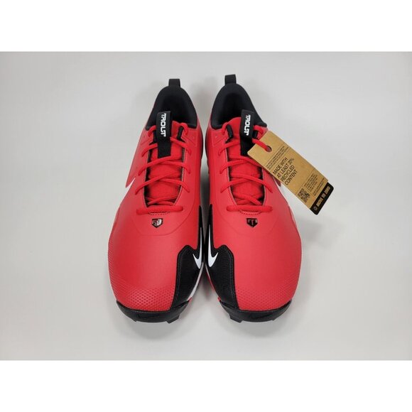 Nike Force Trout 9 Keystone Molded Baseball Cleats Mens 13 Red Black FB9728-600 - Picture 6 of 10